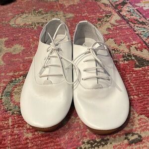 Anothersole White Oxford Flats